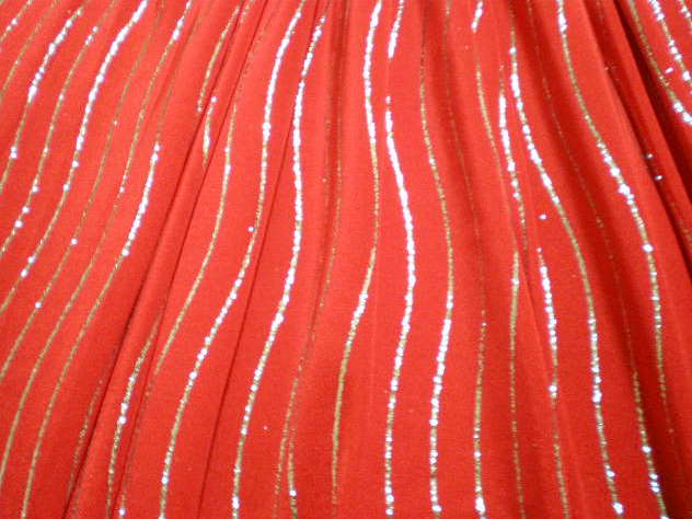 13.Red Silver Metallic Novelty